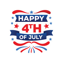 Happy Fourth of July Celebration Graphic