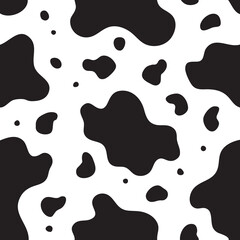 black and white Cow spots pattern 
