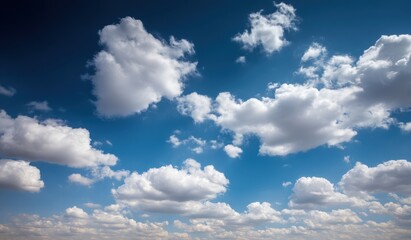 Cloudy Blue Sky Panorama