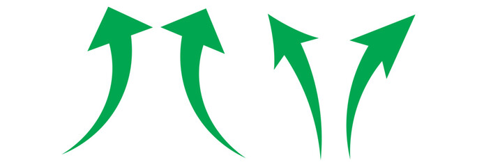Curved arrows.  Rotate around set icon. Circle signs vertical, vector illustration.