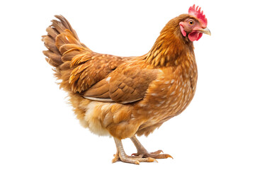 chicken on white background