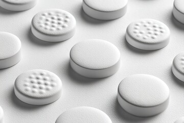 White Pill Pattern Background