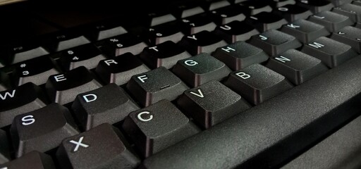 close up of keyboard