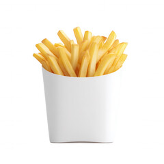 Crispy French Fries in a Paper Container