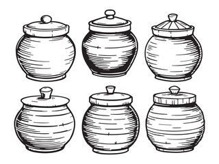 Honey line art vector