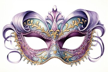 Fototapeta premium Mardi gras mask carnival drawing.