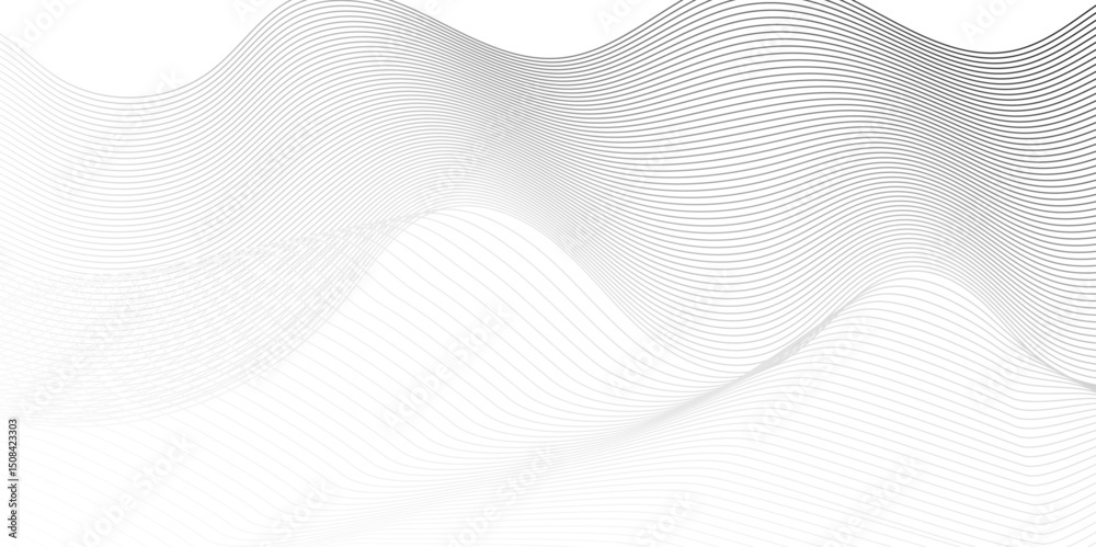 Poster seamless abstract grey smooth wave lines element swoosh speed wave lines modern stream background. a