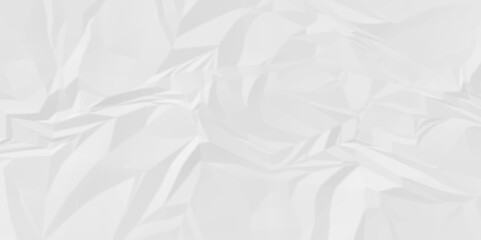 White crumple obsolete billboard rumple. wrinkle ripped creased white crumple aged closeup craft document grunge recycling paper background.	
