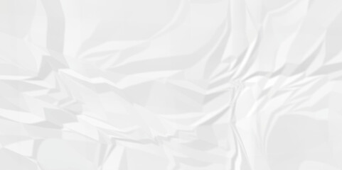 White abstract crumple obsolete billboard rumple. wrinkle ripped creased white crumple aged closeup craft document grunge recycling paper background.	
