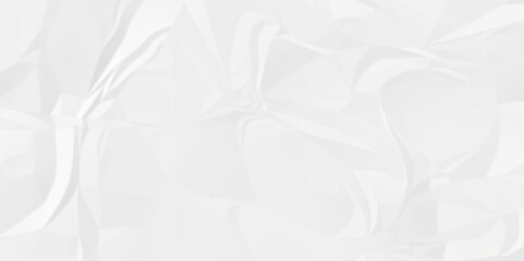 White crumple obsolete billboard rumple. wrinkle ripped creased white crumple aged closeup craft document grunge recycling paper background.