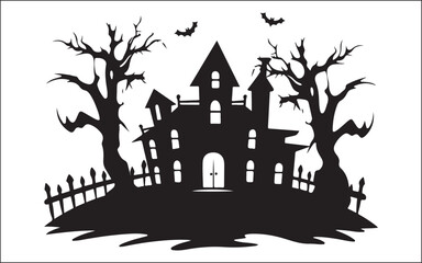 spooky halloween castle