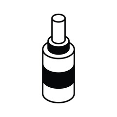A sleek isometric icon showing face mist spray bottle