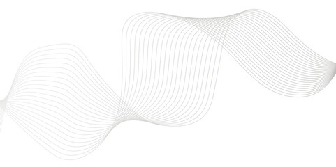 Abstract white and gray wave line futuristic technology flowing particles. modern curved wave smooth stripe seamless pattern. digital frequency track equalizer. stylized wave line art background.