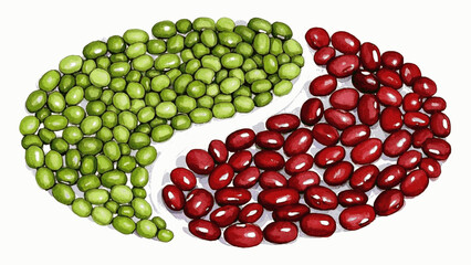 Earthen Array mixed grains isolated watercolor vector illustration svg