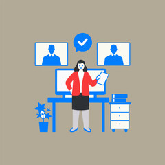 Online interview with remote candidates