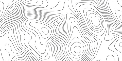 Topographic map background with geographic grid for hiking and mountain sport. modern design with white background and black wave lines. topographic contour lines vector map seamless pattern vector.