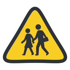 School Crossing Warning Sign - Children Ahead Safety