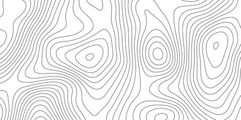 Topographic map background with geographic grid for hiking and mountain sport. modern design with white background and black wave lines. topographic contour lines vector map seamless pattern vector.