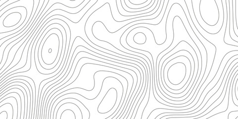 Topographic map background with geographic grid for hiking and mountain sport. modern design with white background and black wave lines. topographic contour lines vector map seamless pattern vector.