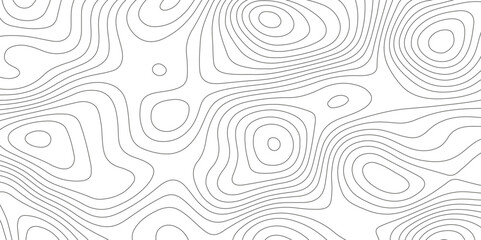Topographic map background with geographic grid for hiking and mountain sport. modern design with white background and black wave lines. topographic contour lines vector map seamless pattern vector.