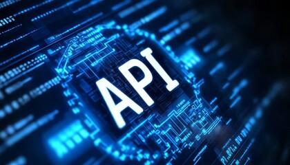 API Application Programming Interface. Software, Modern Technology, Networking Concept