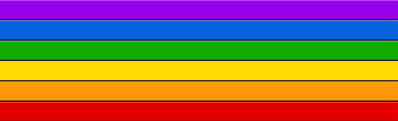 Vibrant pride flag color background banner with rainbow theme for celebration and equality, vector 