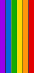Vibrant pride flag color background vertical banner with rainbow theme for celebration and equality, vector design