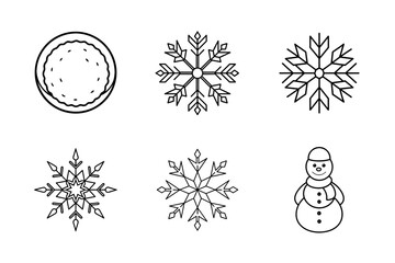 Christmas elements icon Set 6 boundle