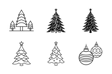 Christmas elements icon Set 6 boundle