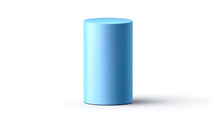 Light-blue cylinder on white background (1)