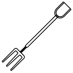 set of garden tools isolated