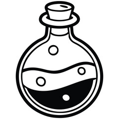 vector illustration of a bottle of wine