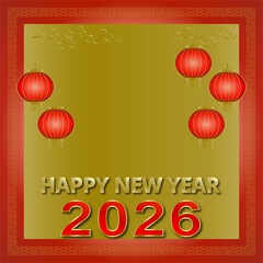 New Year Festival, Greeting Card, Bless, 
Happiness, Celebrate, Send Happiness