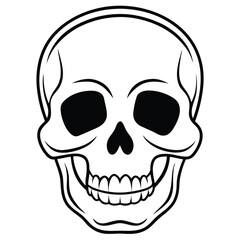 halloween skull with a skull