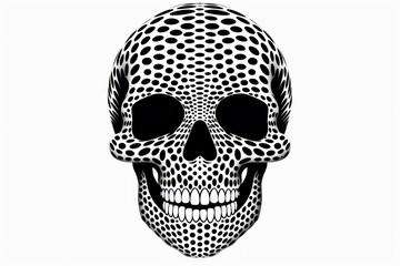 Fototapeta premium A Skull black creativity monochrome.
