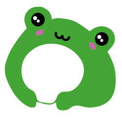 Cute Frog Vector Graphic