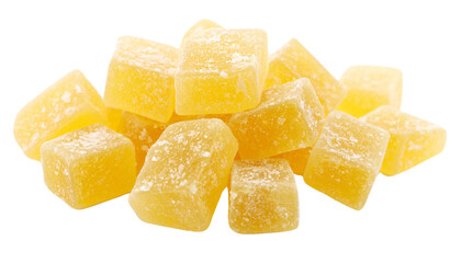 sugar cubes on transparent background