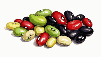 Quiet Grains mixed grains isolated watercolor vector illustration svg