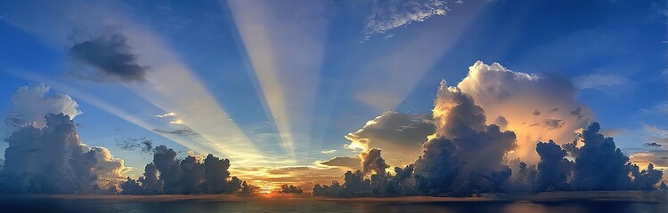 Stunning Sunset Cloudscape Panorama