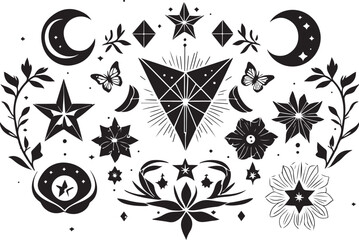 Celestial Boho Silhouette Bundle 