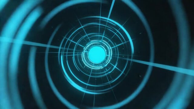 Chaotic yet harmonious curved neon lines 3D space Lines weave invisible portals, leaving trails of color deep red, cyber blue, soft glowing edges. feels fragment of code traveling dimensions