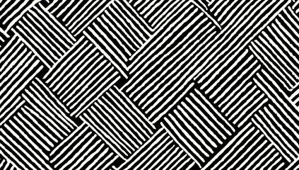 Black and white woven pattern