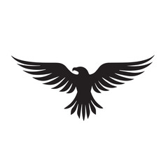 eagle logo vector Bold and clean eagle logo vector, with sharp lines and a strong silhouette 
