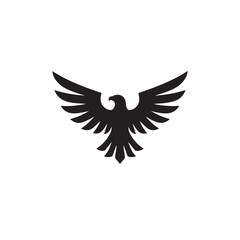 eagle logo vector Bold and clean eagle logo vector, with sharp lines and a strong silhouette 
