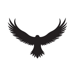 eagle logo vector Bold and clean eagle logo vector, with sharp lines and a strong silhouette 
