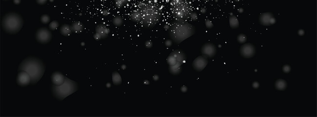 Flying vector winter snowflakes background design