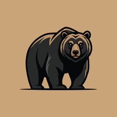 Black Bear Illustration for Logo or Mascot