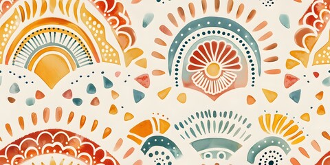 bohemian seamless pattern
