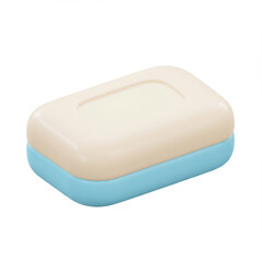 3D Bar Soap in Pastel Stylized Design