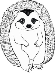 Woodland Animals SVG Illustrations funny Animals Handmade  scribbles cat